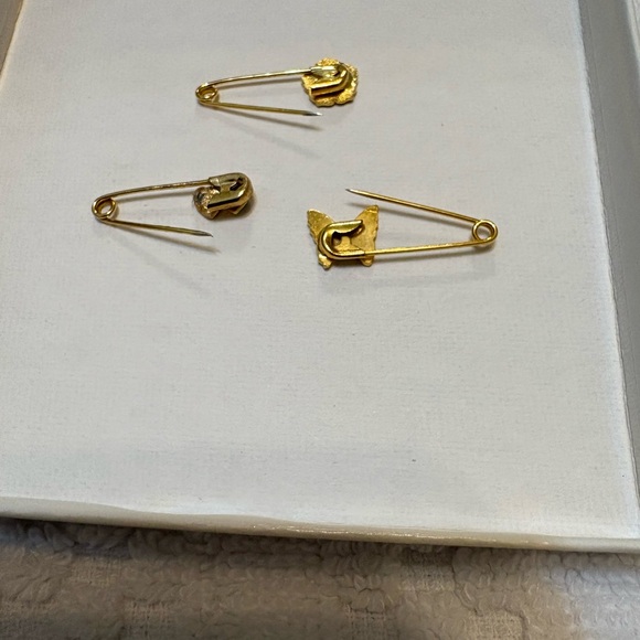 Vintage New Lawrence Bentley Triple Trio Pin Set Enamel - Picture 7 of 15